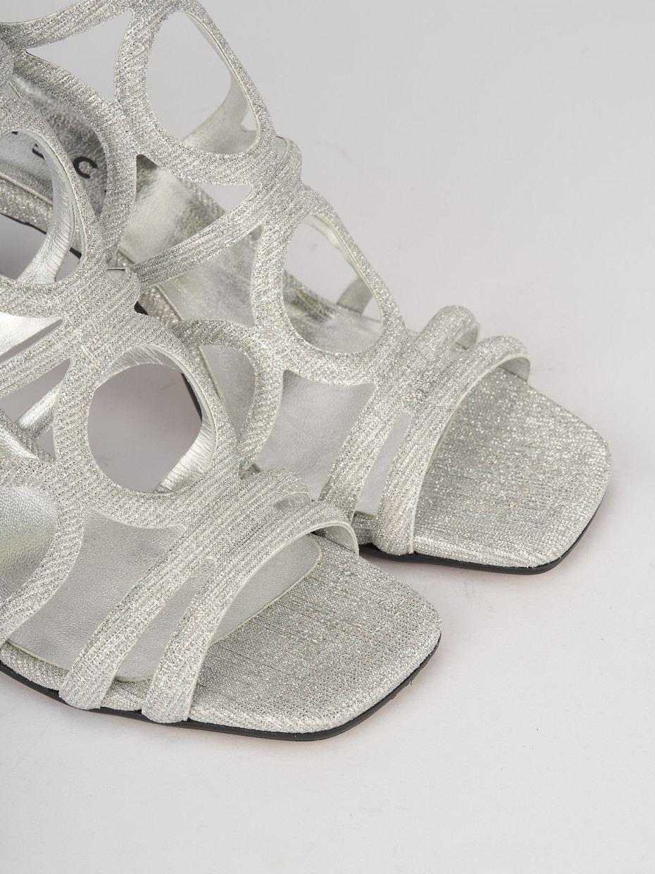 Sandali tacco 6cm pelle oro