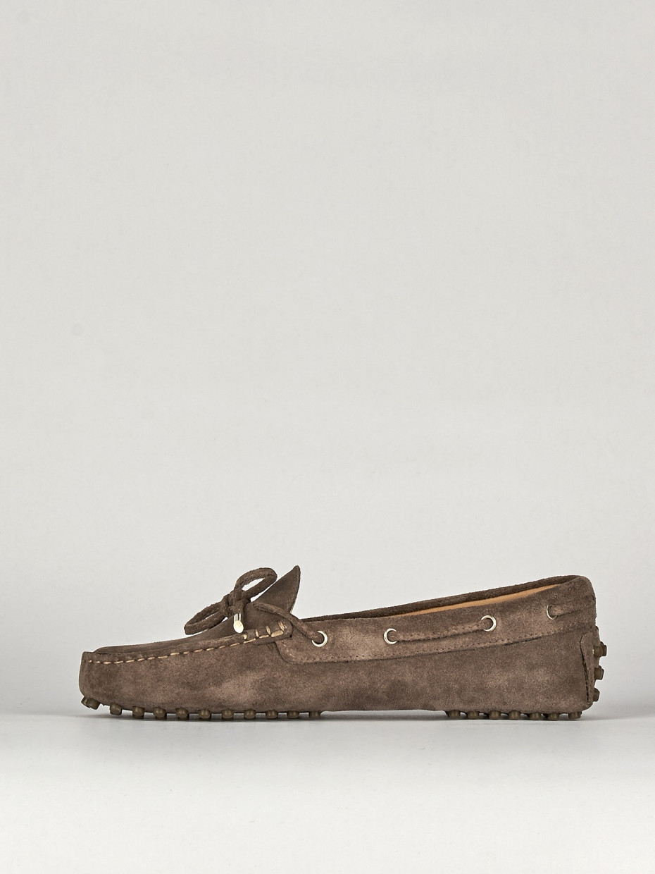 Loafers heel 1 cm beige chamois
