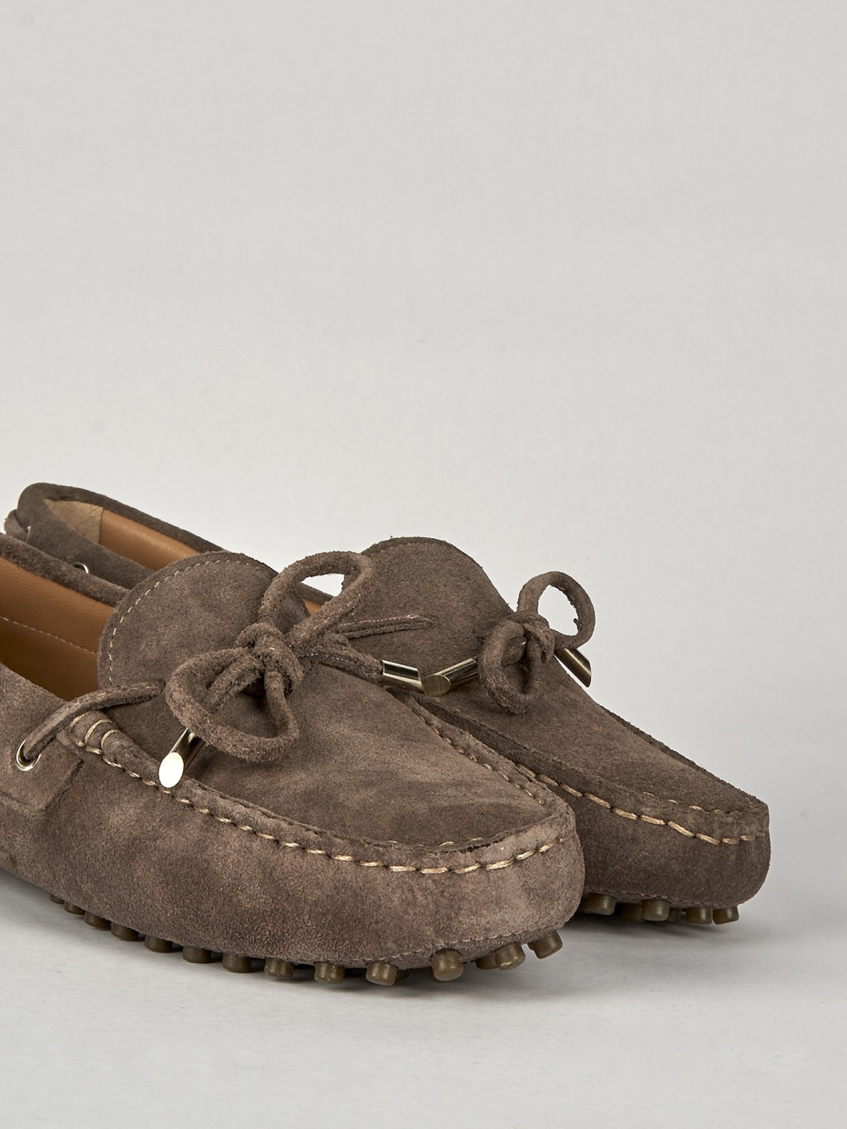 Loafers heel 1 cm beige chamois