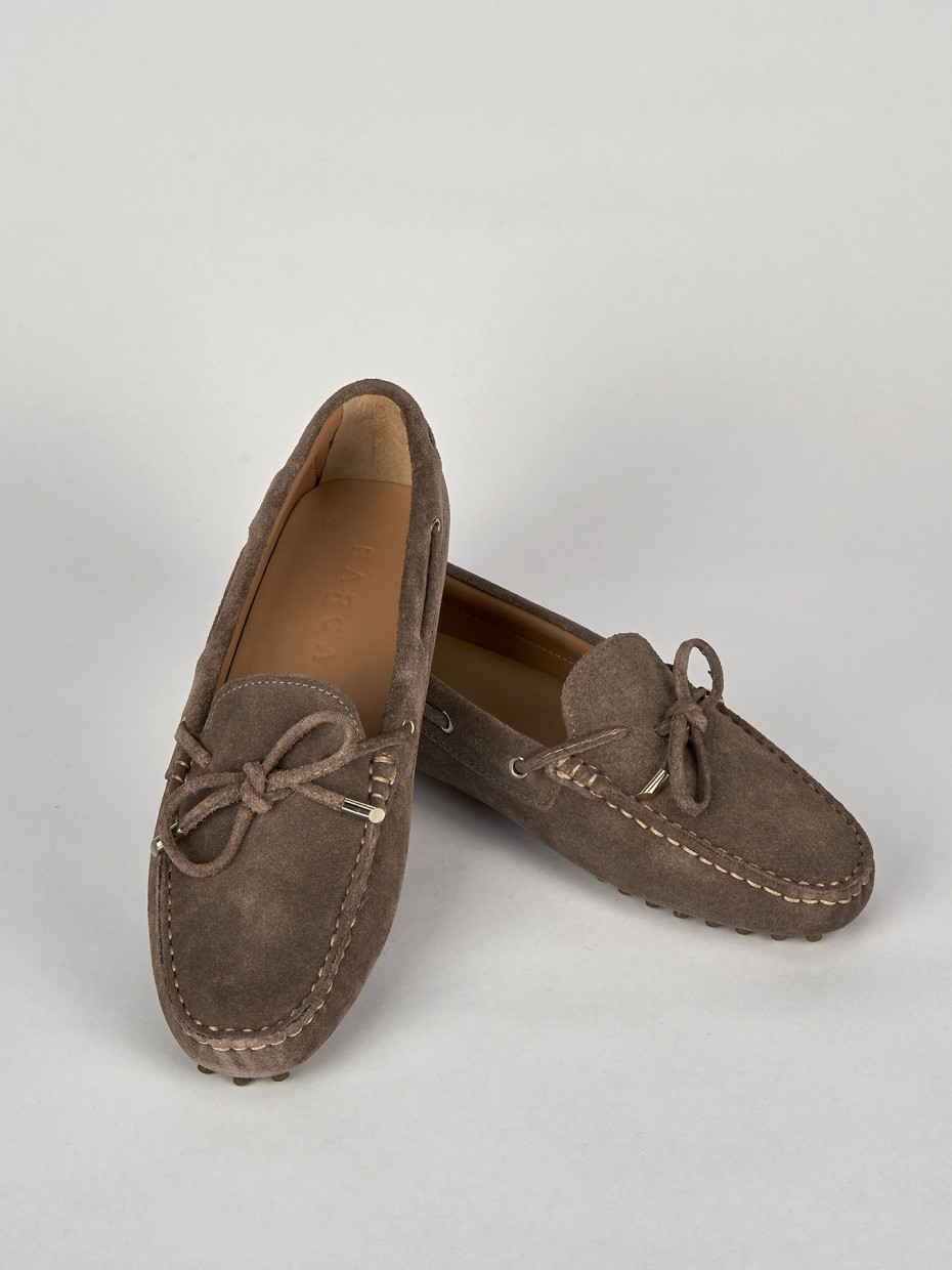 Loafers heel 1 cm beige chamois