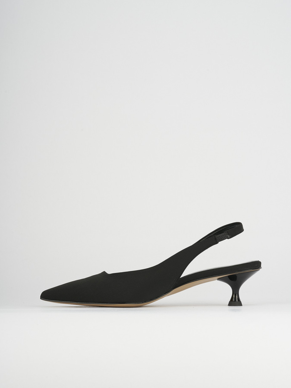 Pumps heel 5 cm black licra