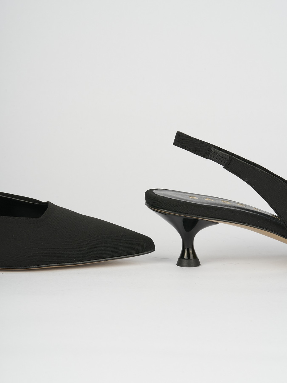 Pumps heel 5 cm black licra