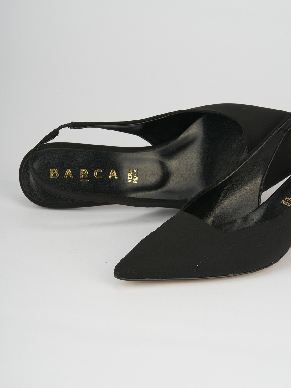 Pumps heel 5 cm black licra