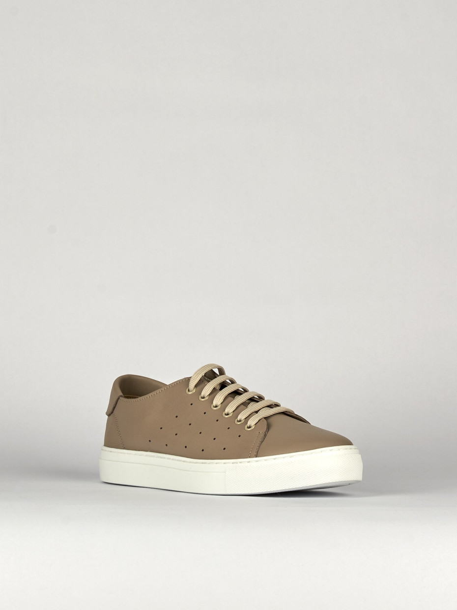 Sneakers pelle beige