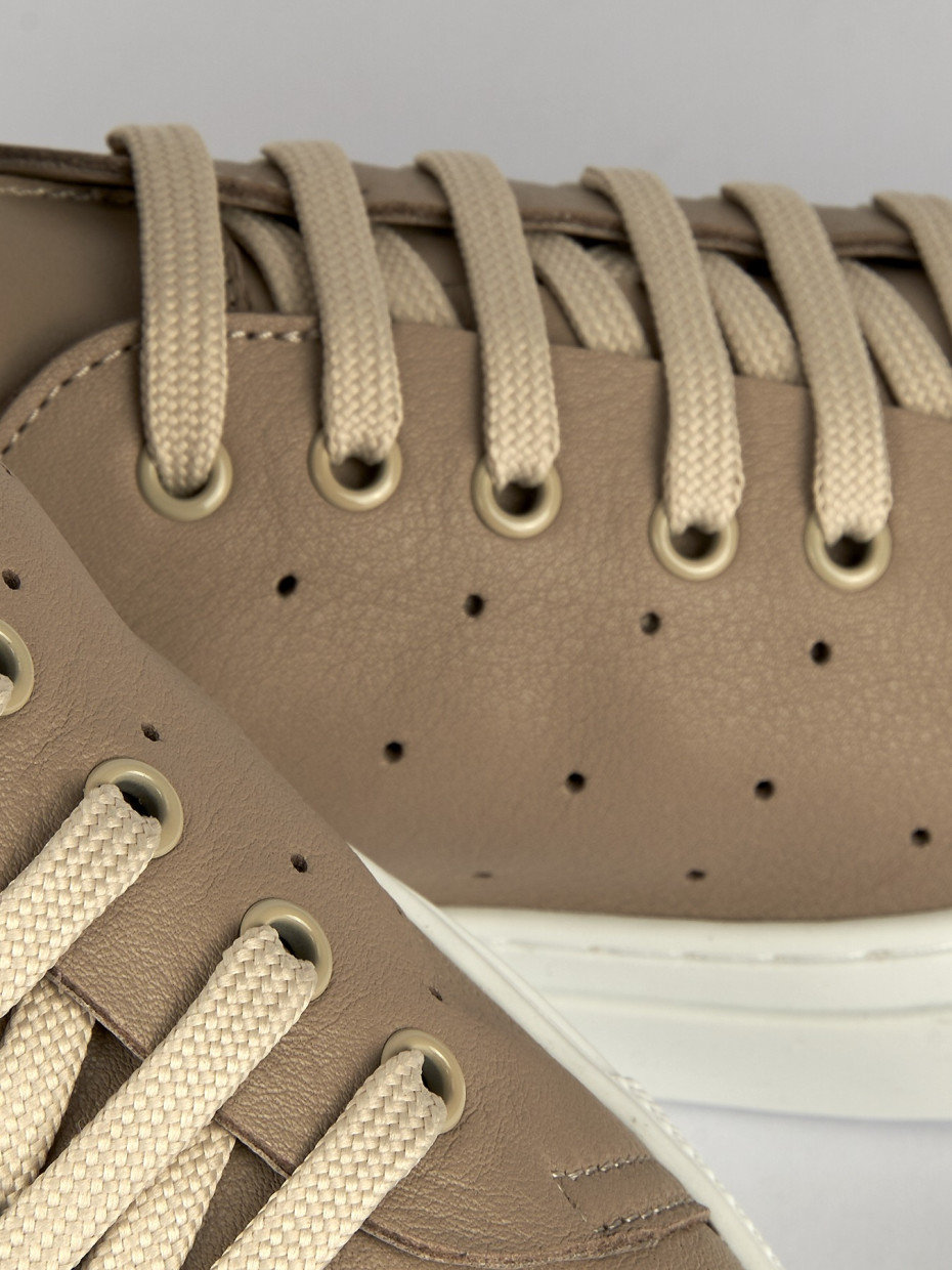 Sneakers pelle beige