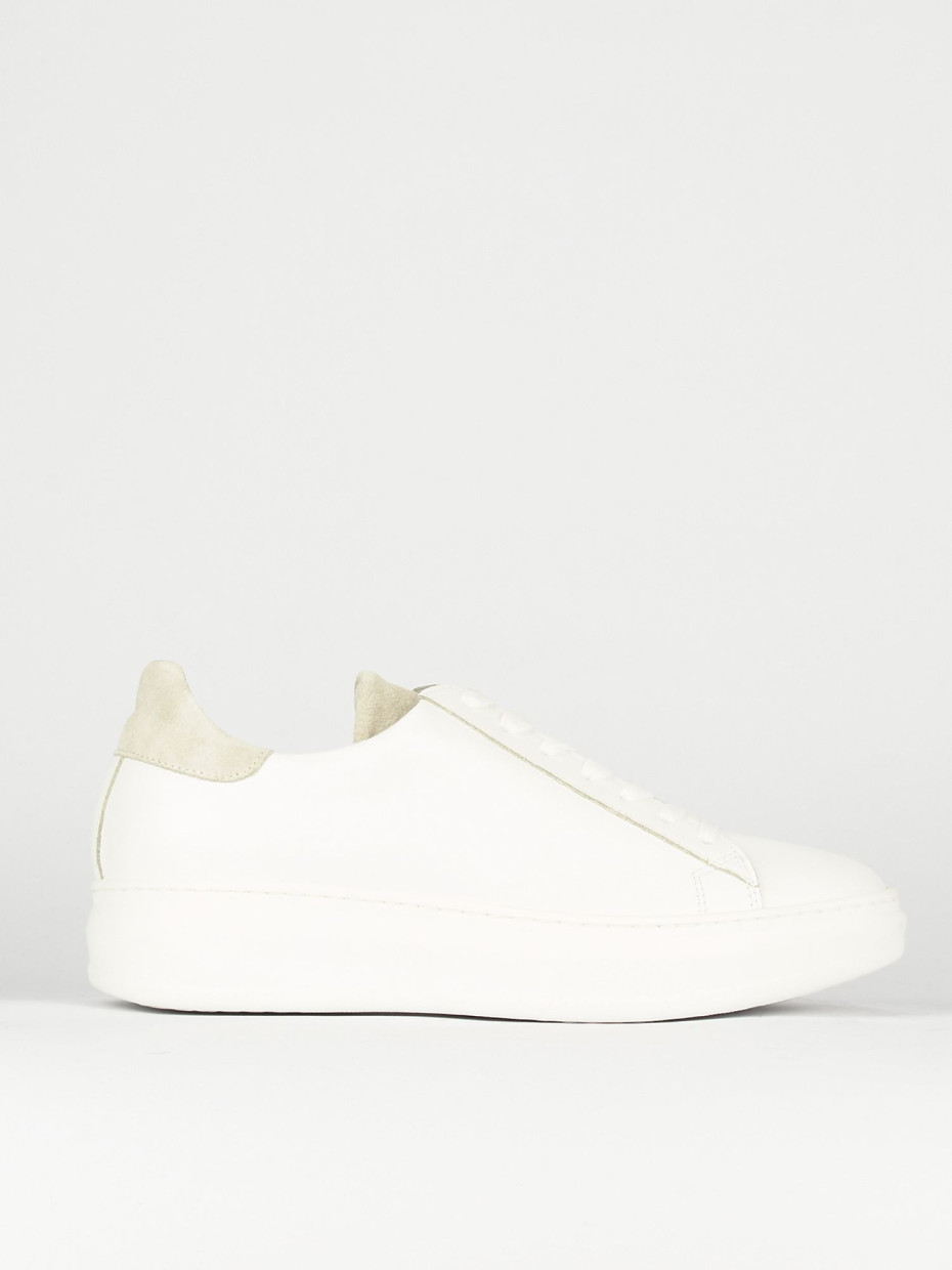 Sneakers pelle bianco