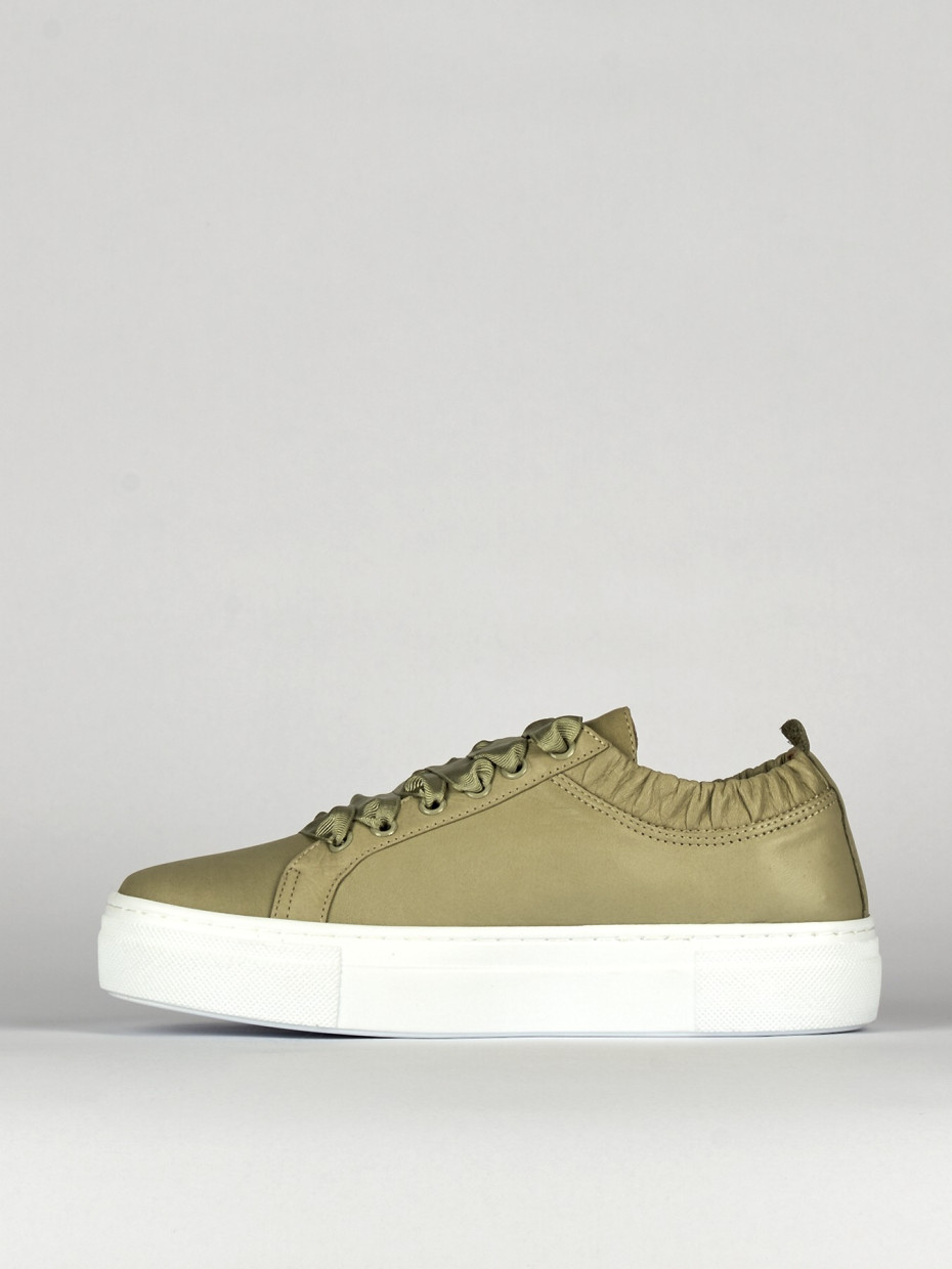 Sneakers pelle verde