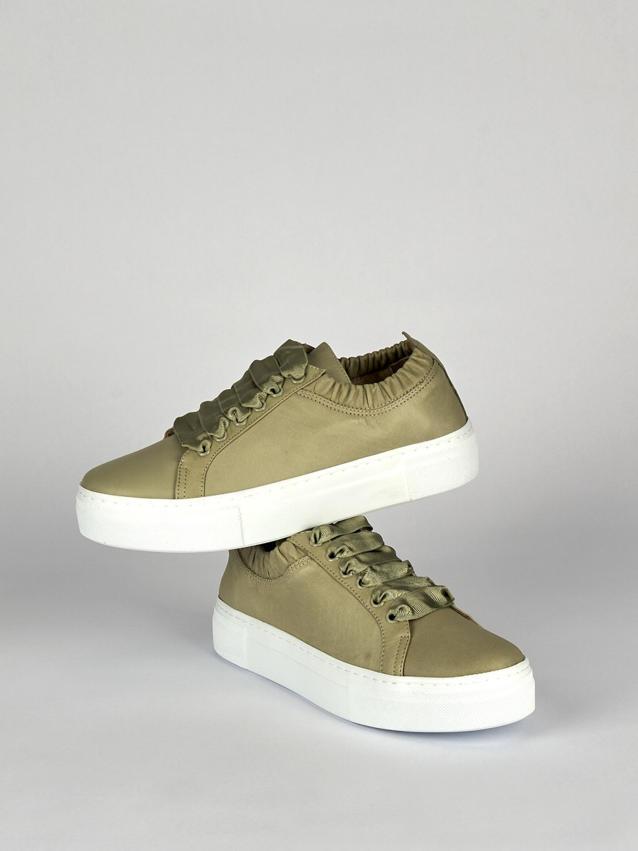 Sneakers pelle verde