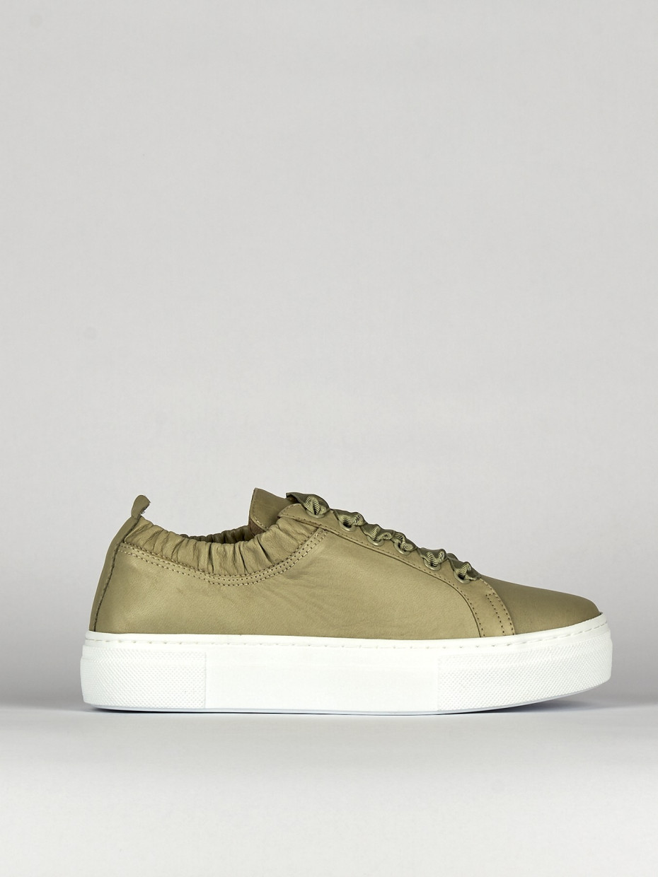 Sneakers pelle verde