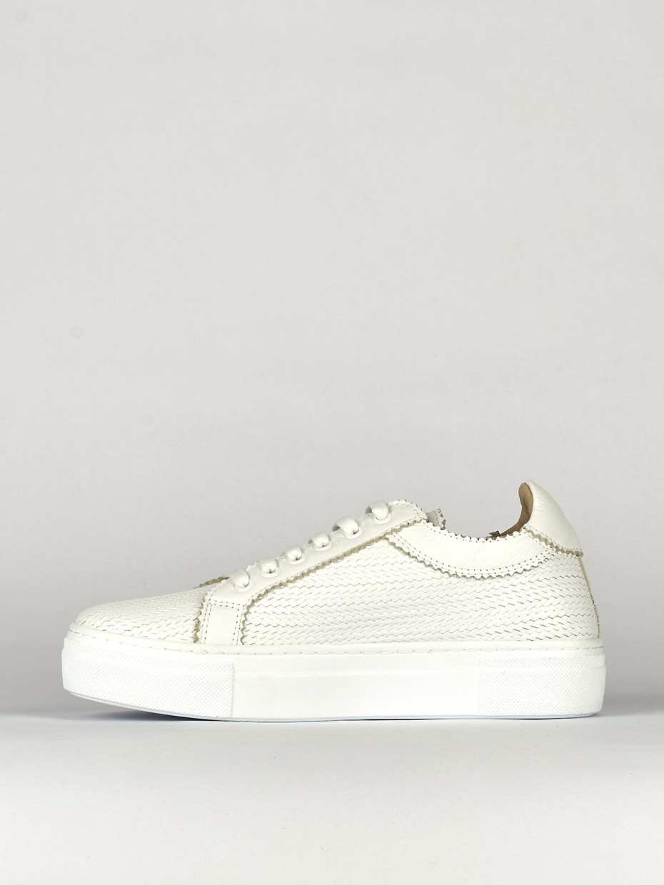 Sneakers pelle bianco