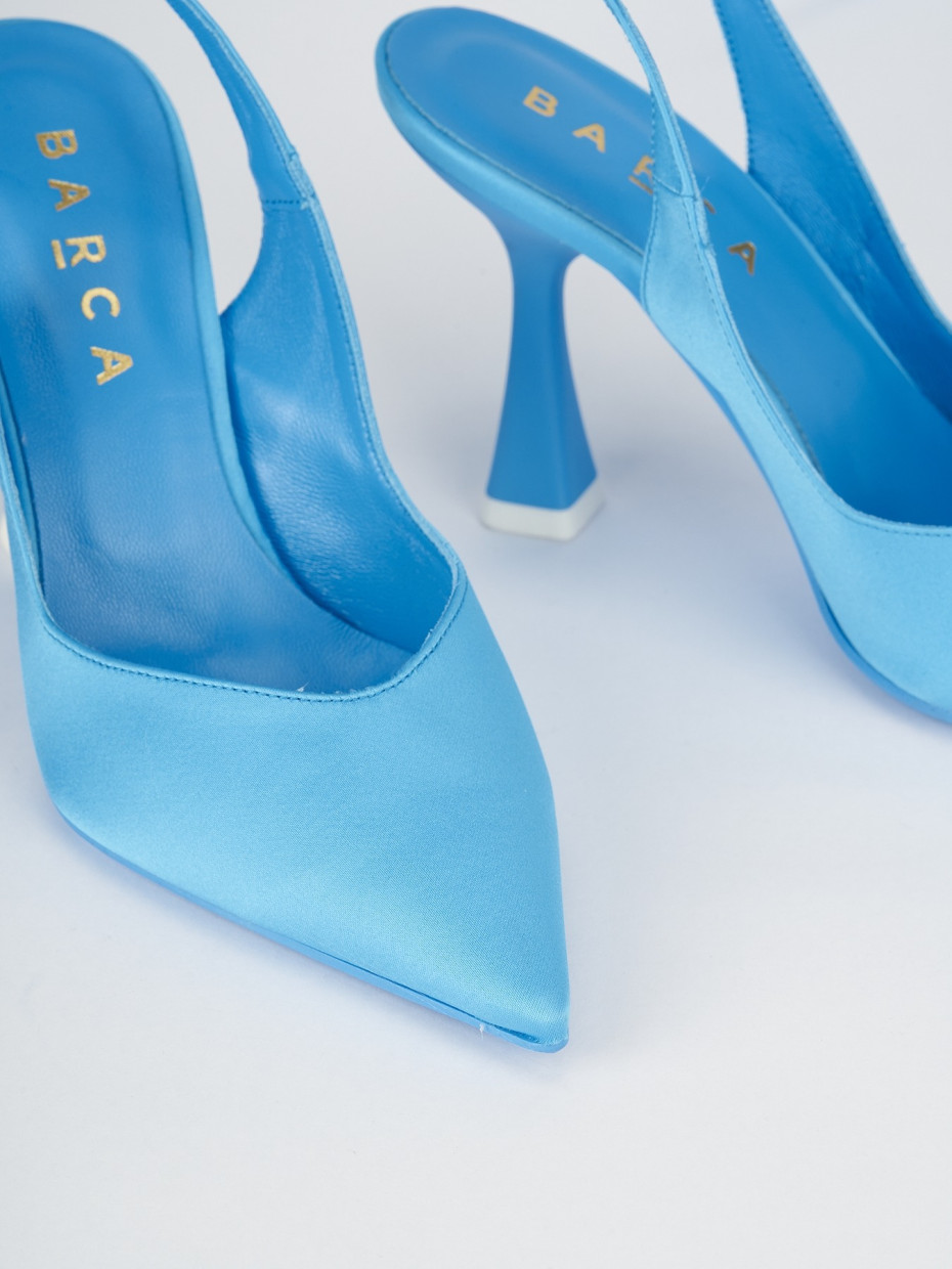 Light blue satin pumps discount