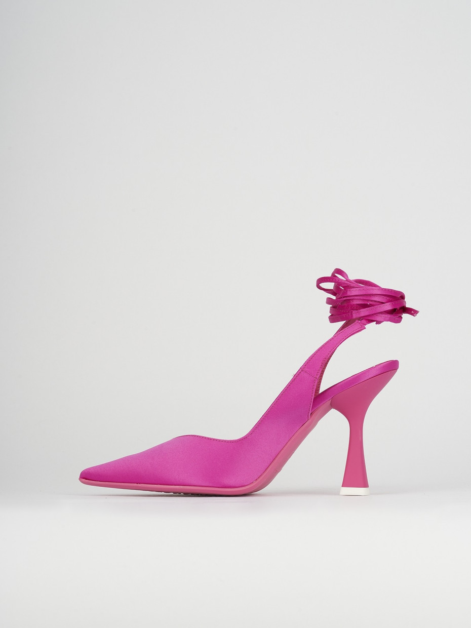 Fuchsia satin shoes shop