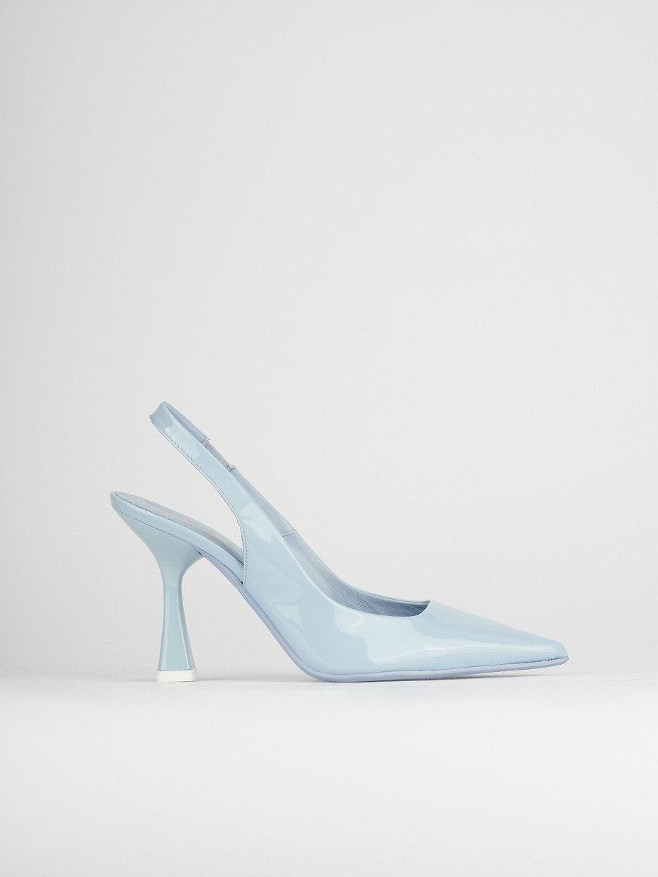 Clear blue pumps shop