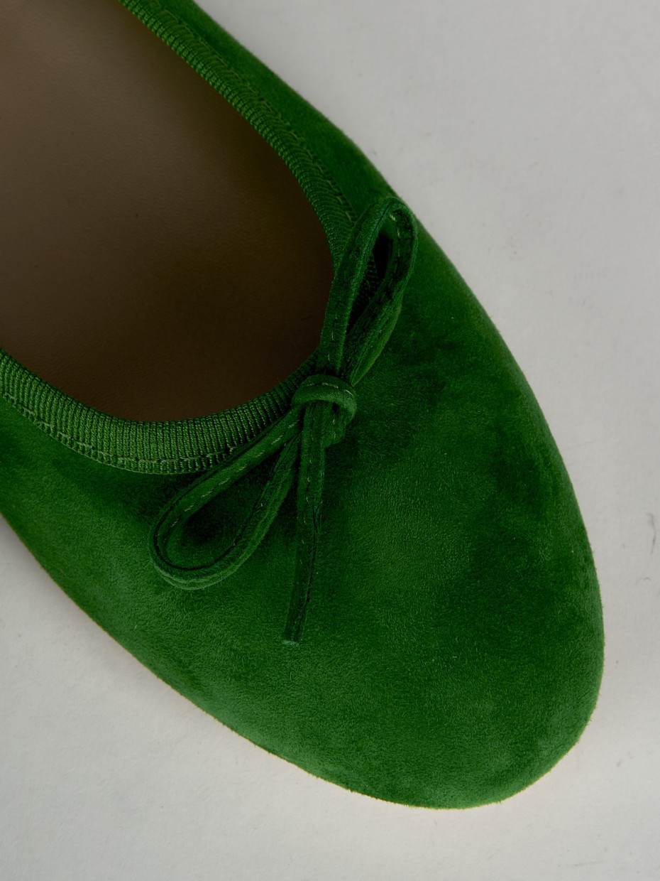 Dark green ballet flats outlet