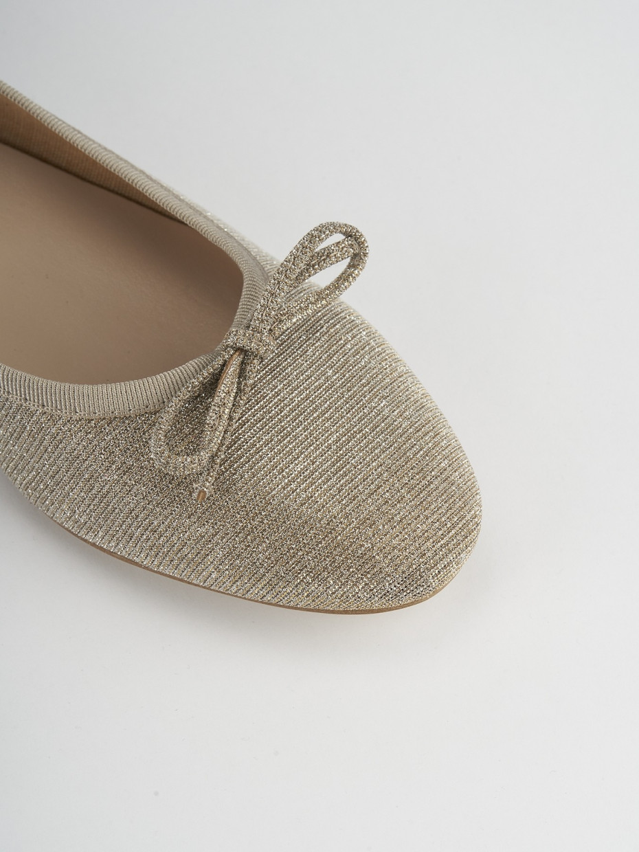 Gold glitter top flats womens