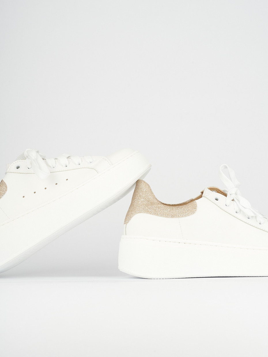 Sneakers pelle bianco