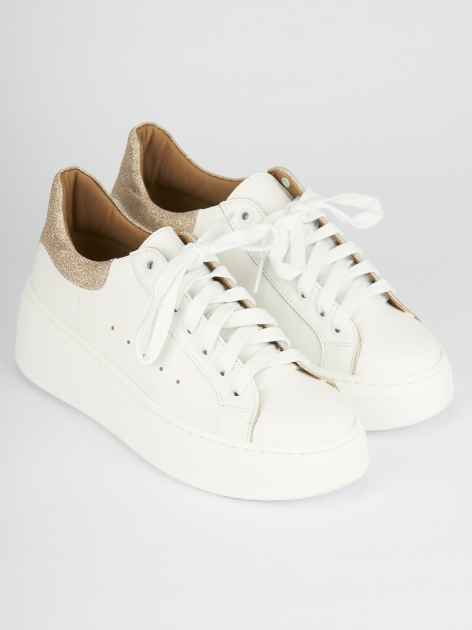 Sneakers white leather