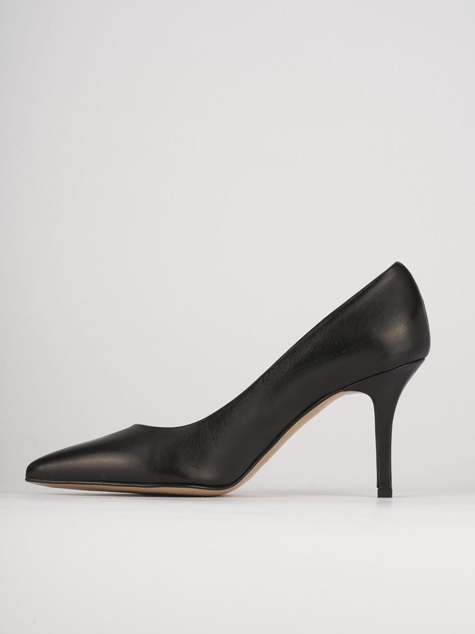 Pumps heel 7 cm black leather