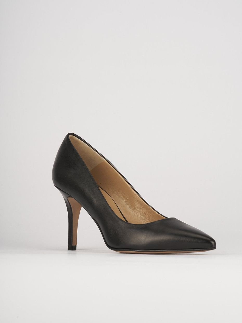 Pumps heel 7 cm black leather