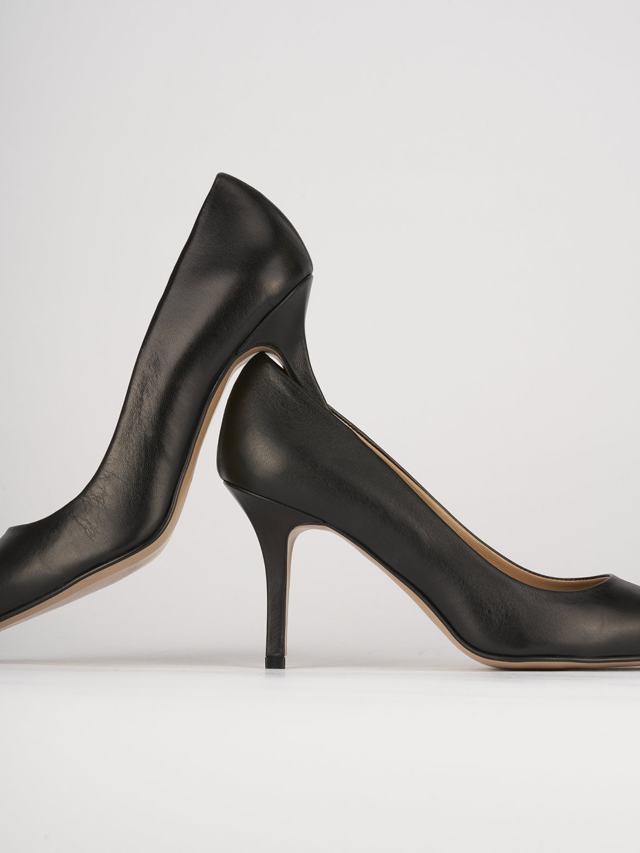 Pumps heel 7 cm black leather