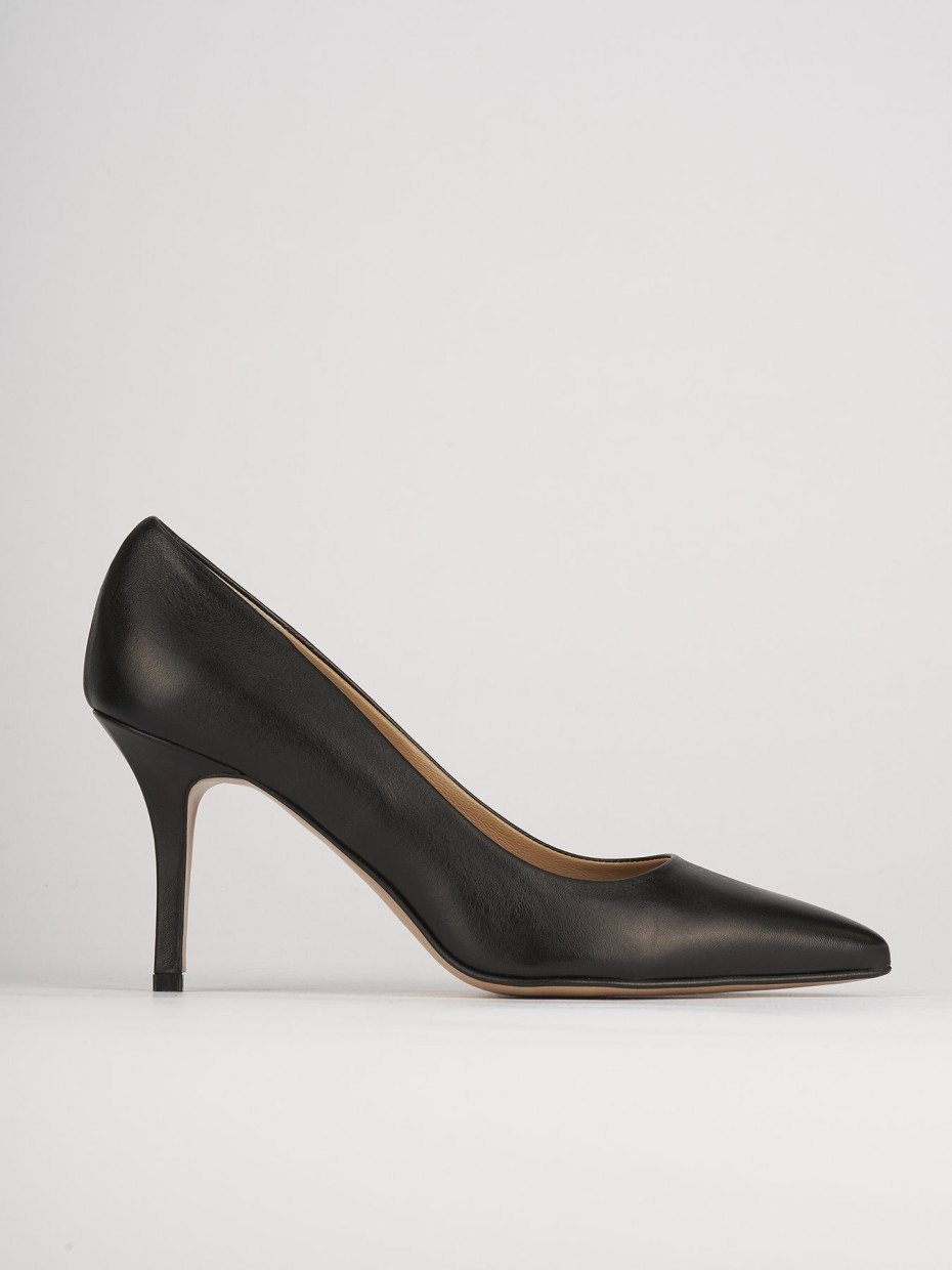 Pumps heel 7 cm black leather