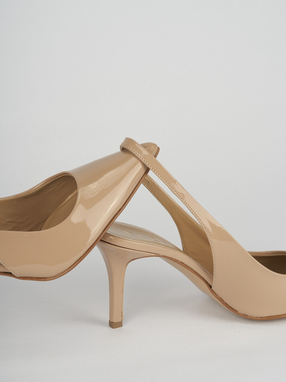 Pumps heel 7 cm pink varnish