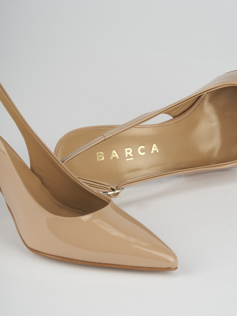 Pumps heel 7 cm pink varnish