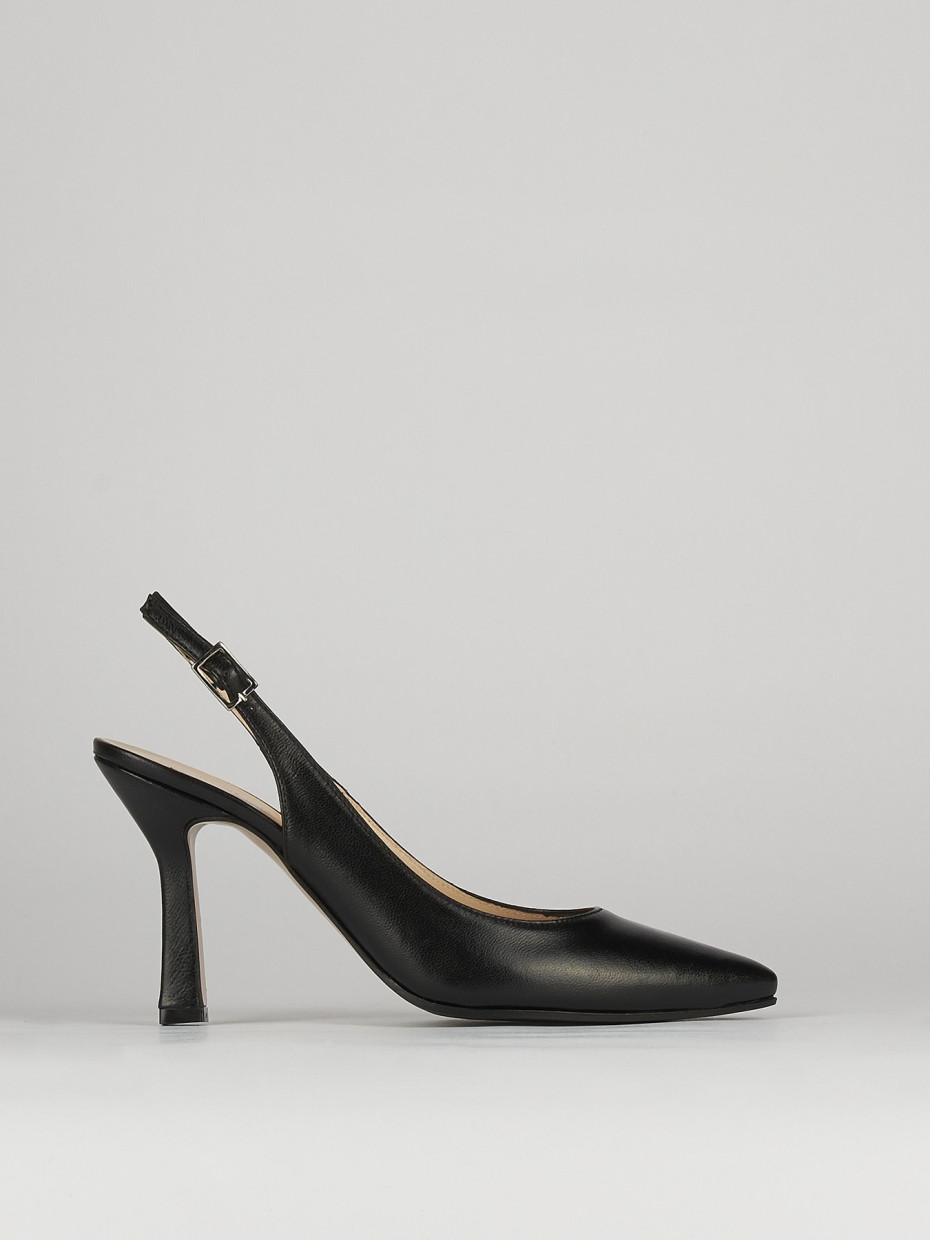 Pumps heel 8 cm black leather