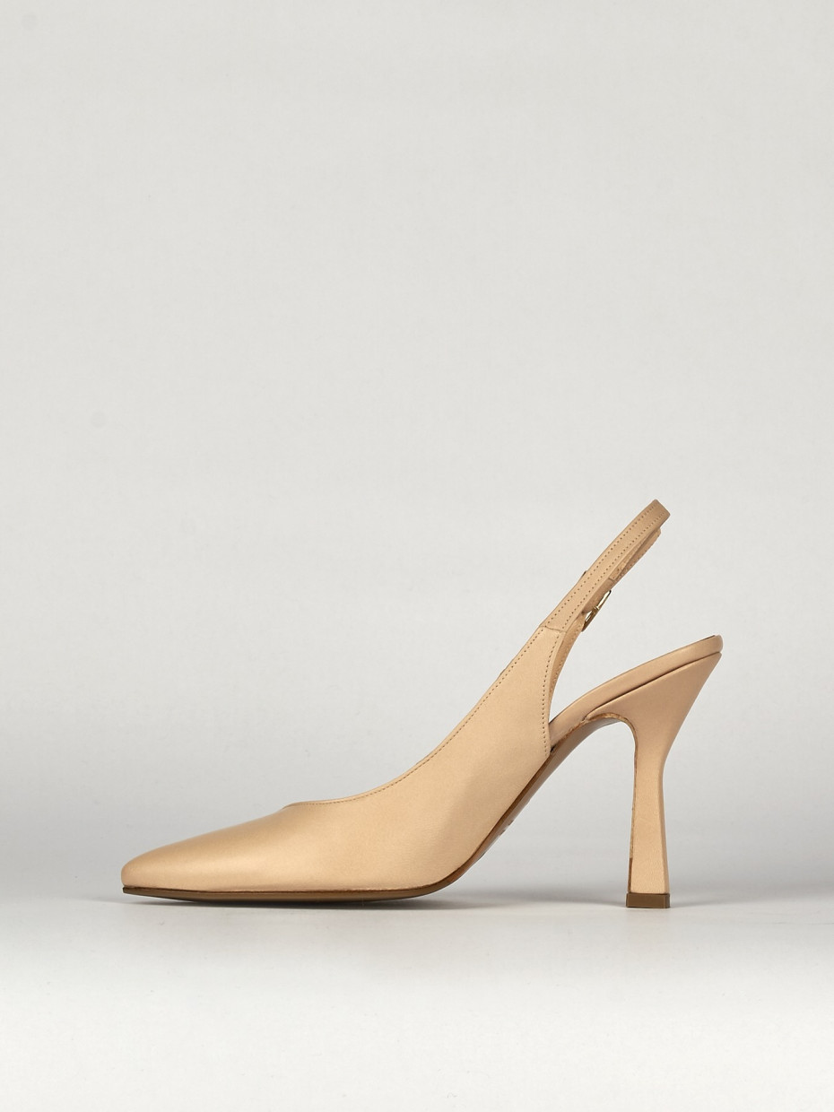 Pumps heel 8 cm pink leather