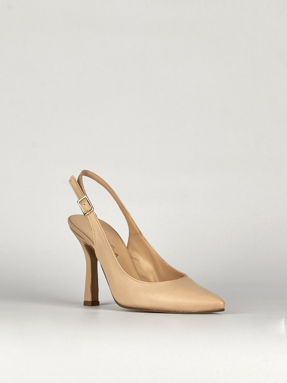 Pumps heel 8 cm pink leather