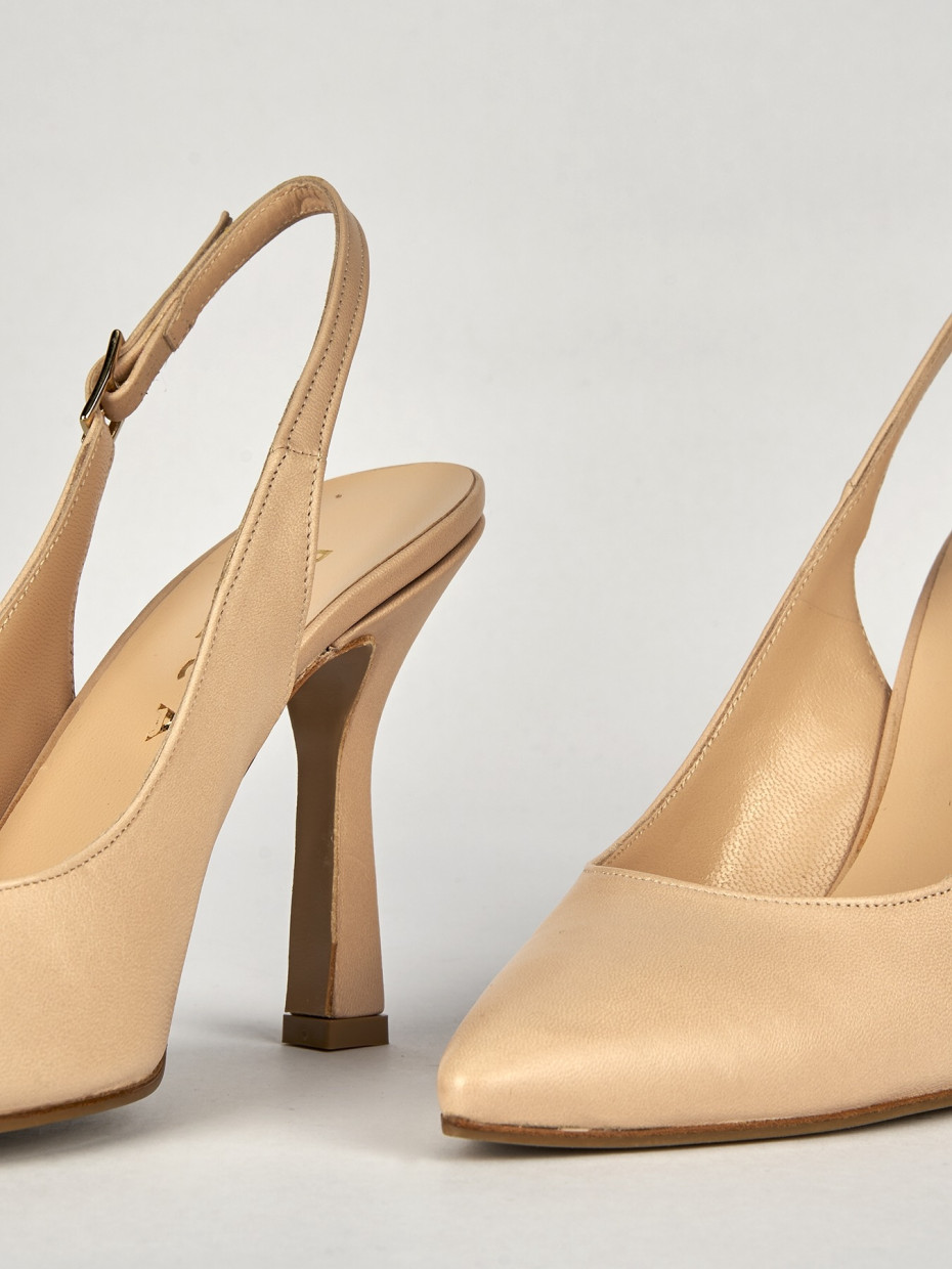 Pumps heel 8 cm pink leather