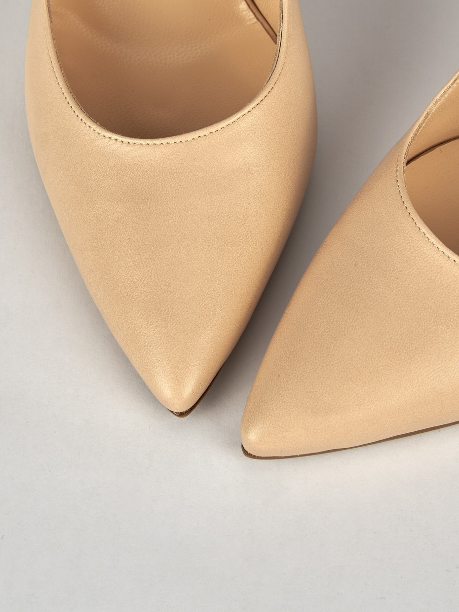 Pumps heel 8 cm pink leather