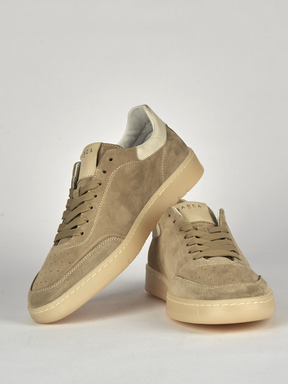 Sneakers camoscio beige Barca Stores