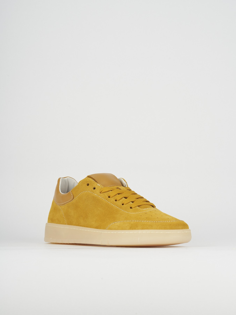 Sneakers camoscio giallo