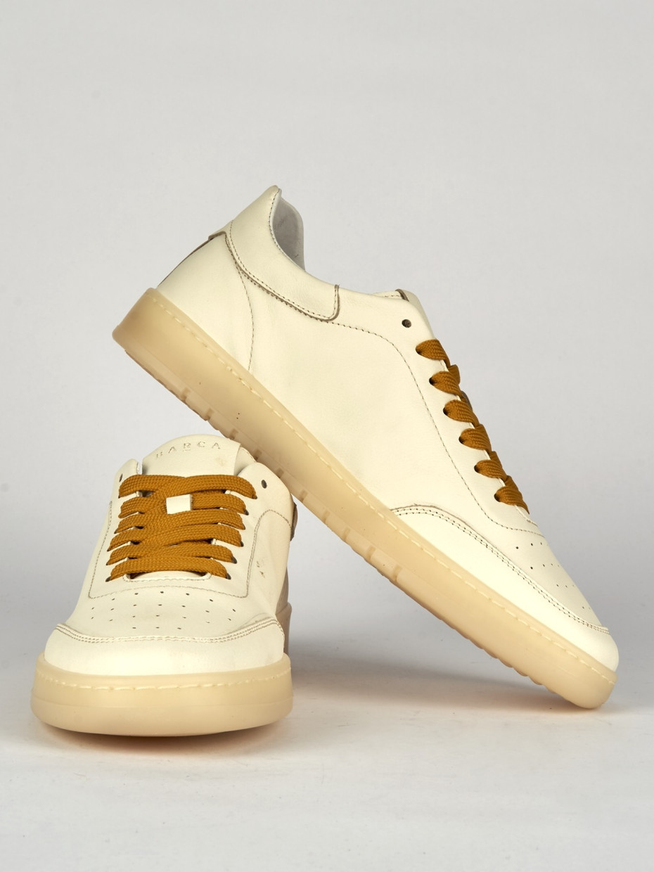 Sneakers pelle bianco