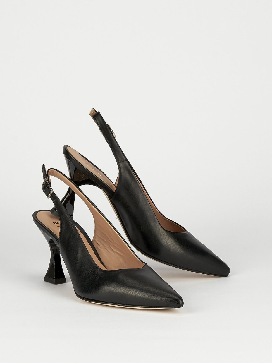 Tacco decolte nero outlet lucido