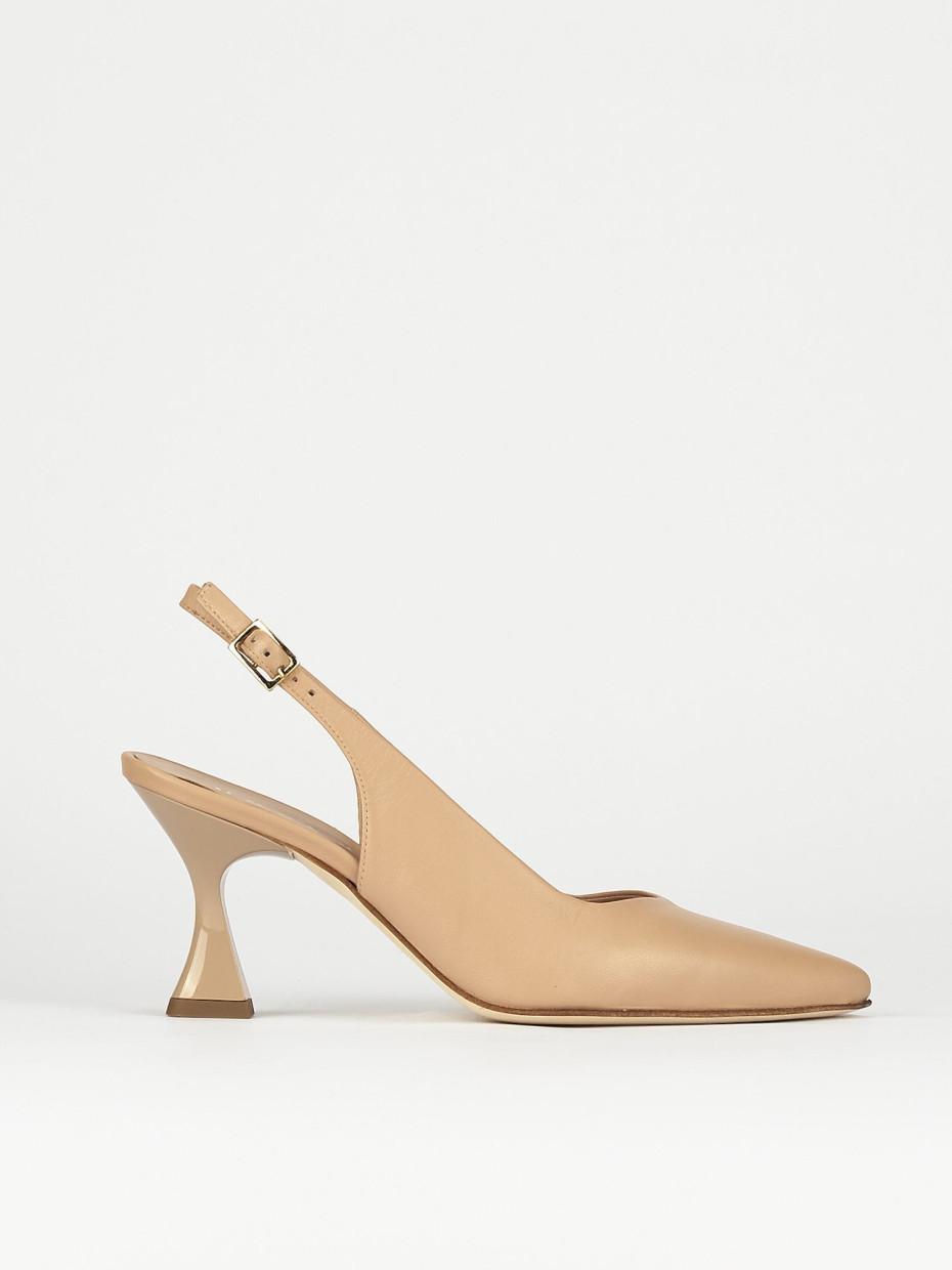 Pumps heel 7 cm pink leather
