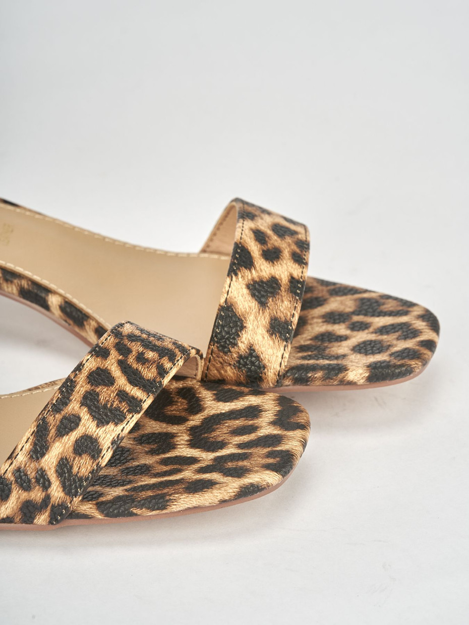 Low heel sandals woman heel 3 cm multicolor leather Barca Stores
