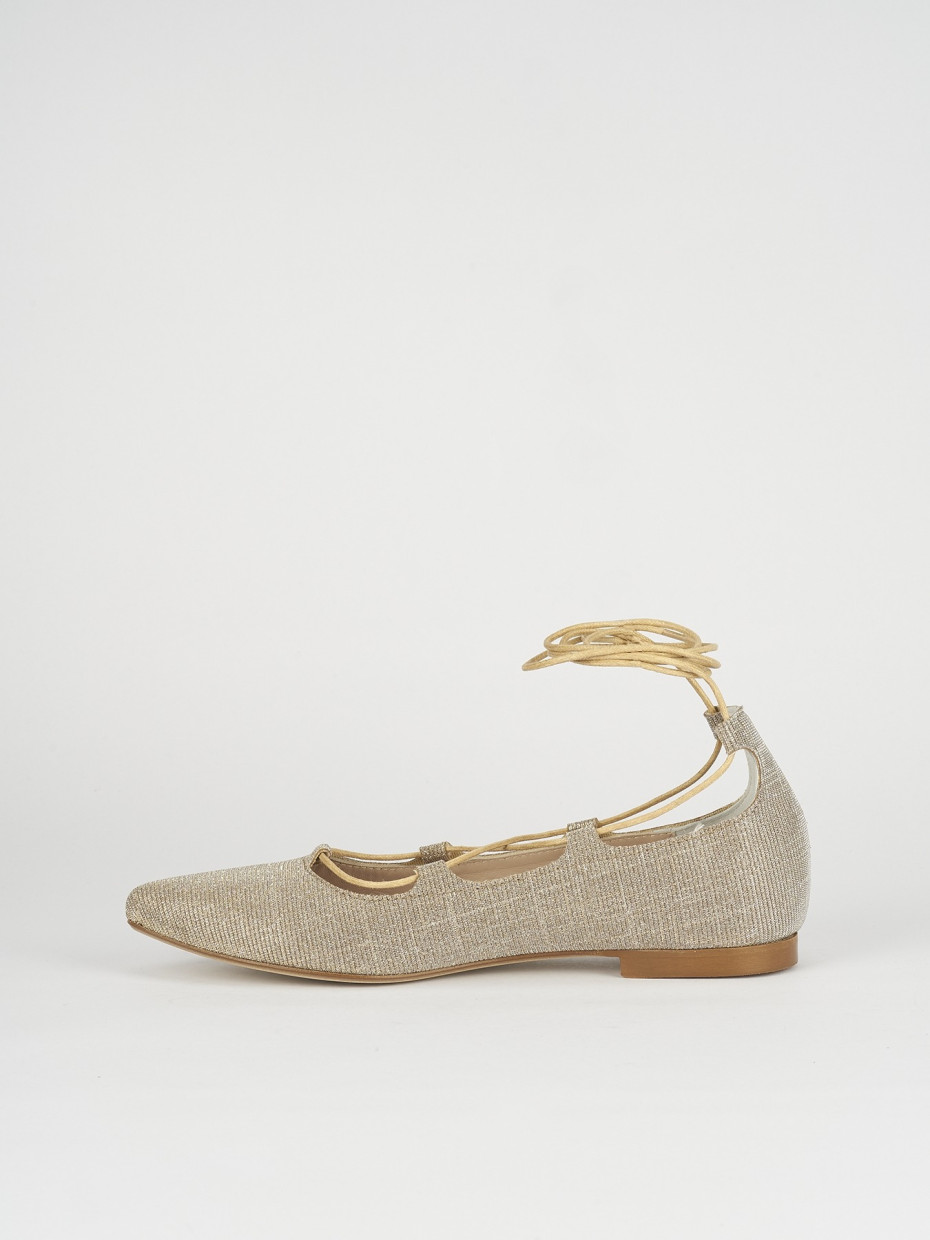 Ballerine tacco 1cm pelle beige