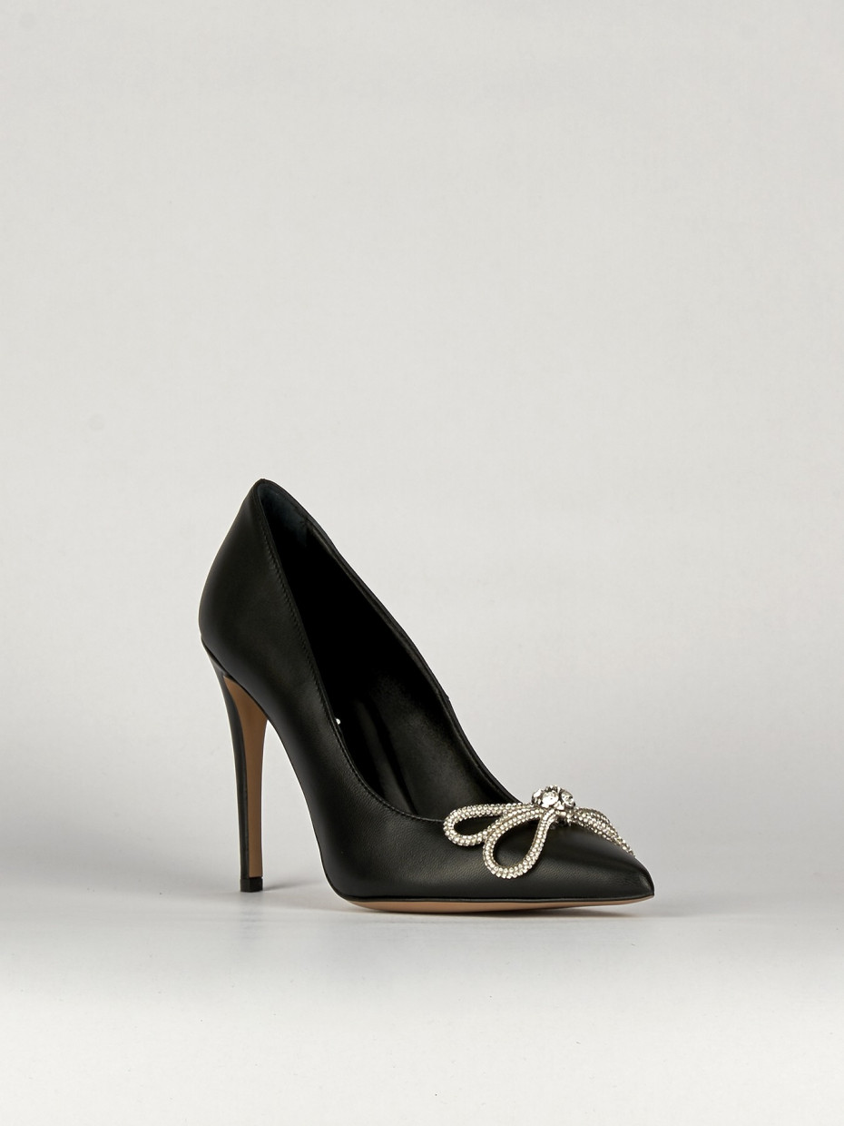 Pumps heel 10 cm black leather