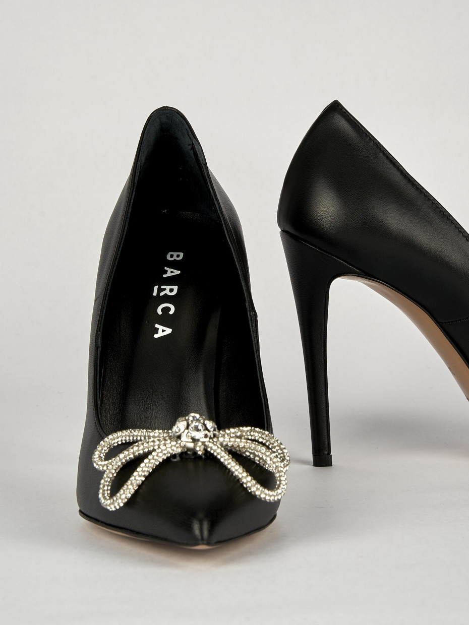 Pumps heel 10 cm black leather