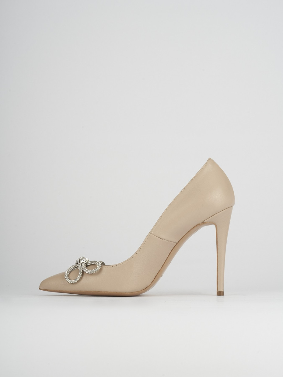 Pumps heel 10 cm pink leather
