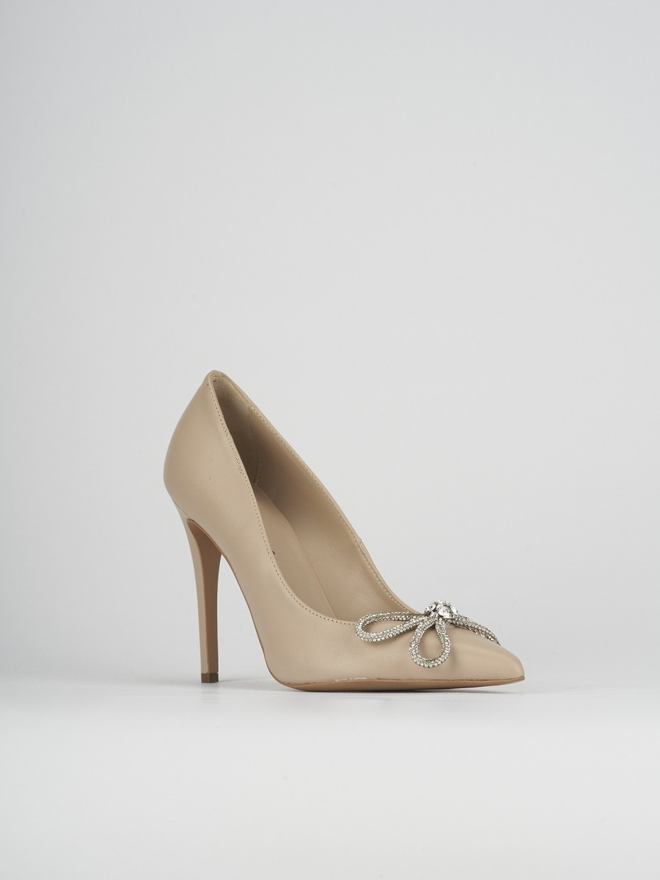 Pumps heel 10 cm pink leather