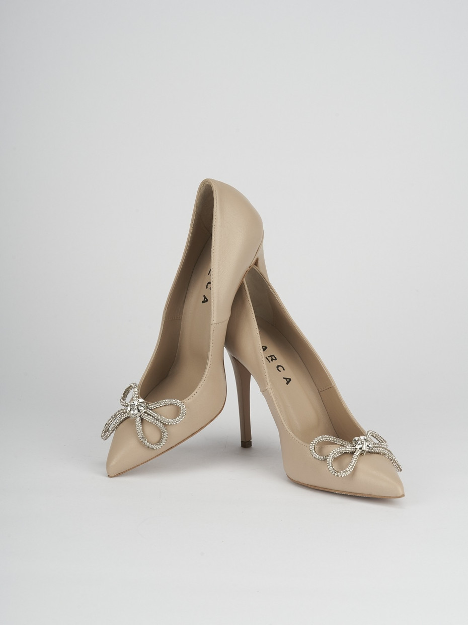 Pumps heel 10 cm pink leather