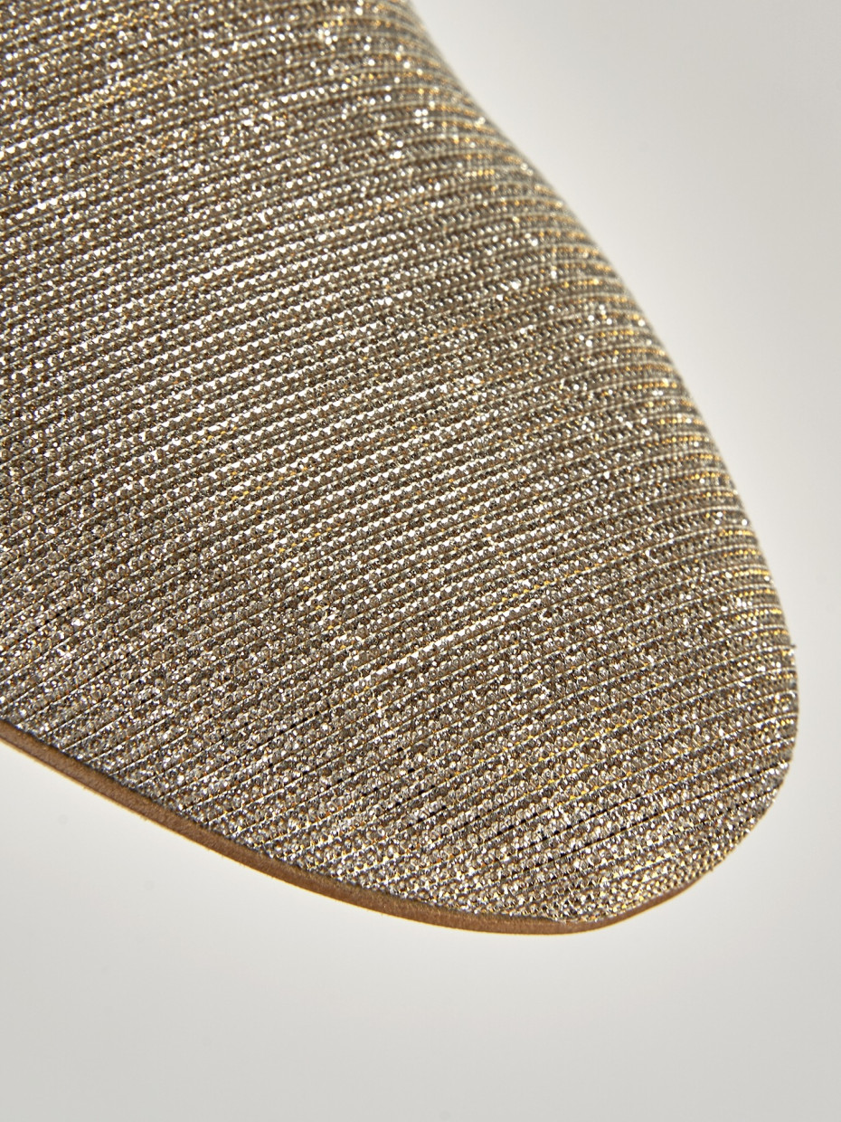 Ballerine tacco 1cm glitter beige