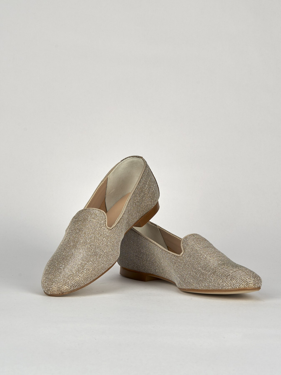 Ballerine tacco 1cm glitter beige