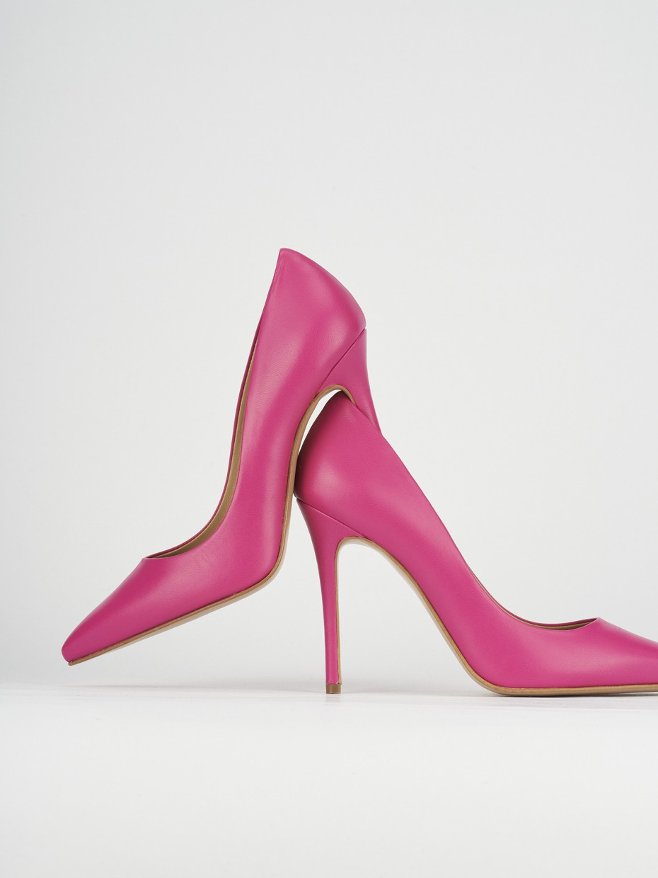 Pumps woman heel 11 cm pink leather Barca Stores
