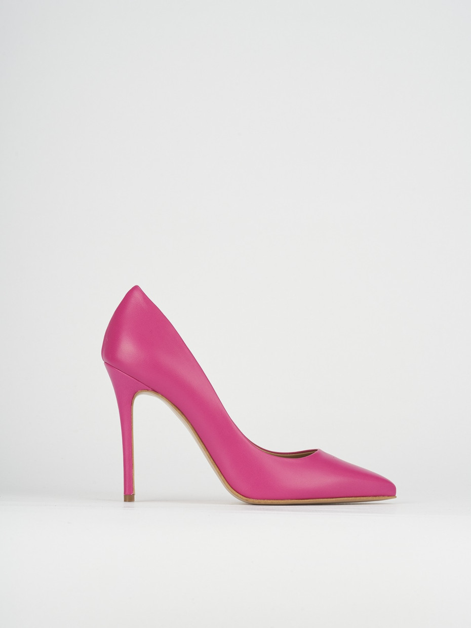 Decolte' tacco 11 cm rosa pelle