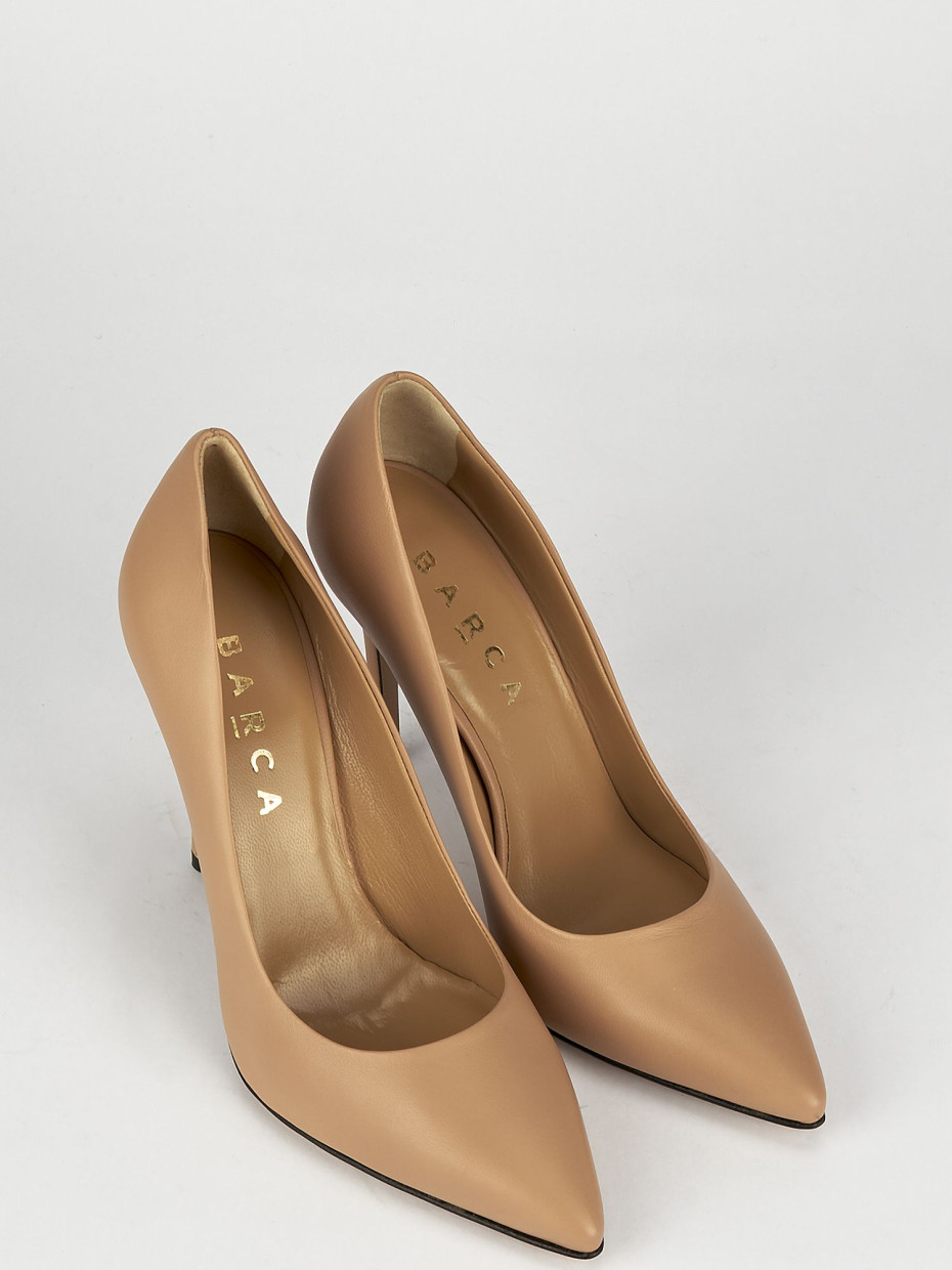 Decolte' tacco 11 cm rosa pelle