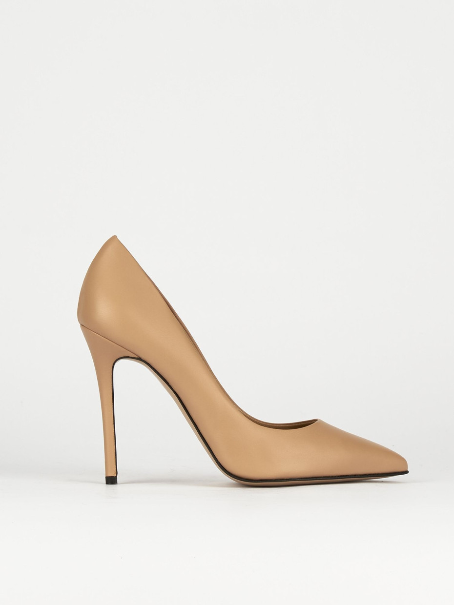 Pumps heel 11 cm pink leather